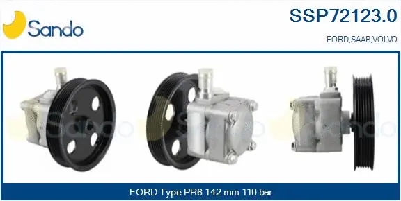 Pompe hydraulique, direction SANDO SSP72123.0
