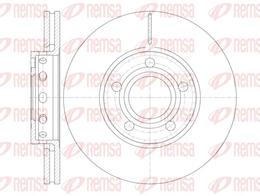Disque de frein REMSA 6268.10