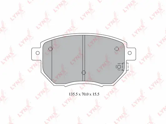 Kit de plaquettes de frein, frein à disque LYNXAUTO BD-5737