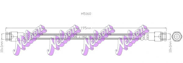 Flexible de frein KAWE H5160