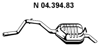 Silencieux arrière EBERSPÄCHER 04.394.83