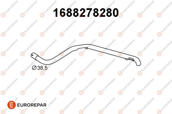 Tuyau d'échappement EUROREPAR 1688278280