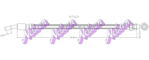 Flexible de frein KAWE H7169