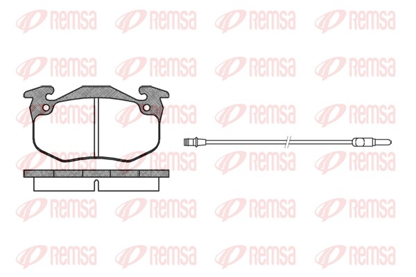 Kit de plaquettes de frein, frein à disque REMSA 0144.42