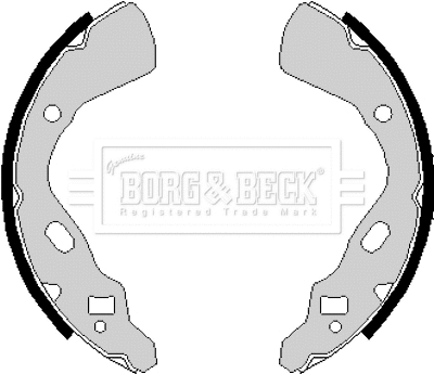 Jeu de mâchoires de frein BORG & BECK BBS6148