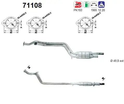 Catalyseur AS 71108