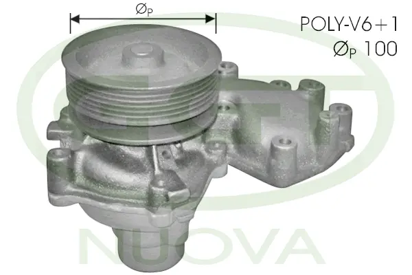Pompe à eau, refroidissement du moteur GGT PA10748