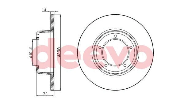 Disque de frein DEEVO BD13200