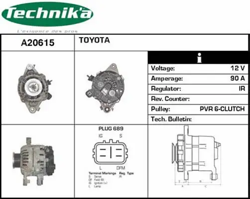 Alternateur Technika A20615