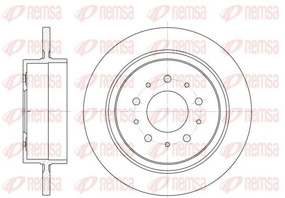 Disque de frein REMSA 6921.00