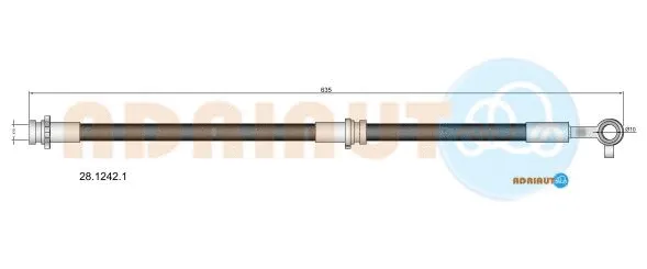 Flexible de frein ADRIAUTO 28.1242.1