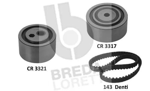 Kit de courroie crantée BREDA LORETT KCD0407