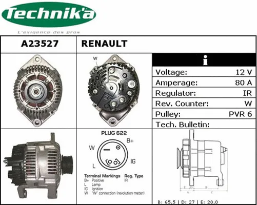 Alternateur Technika A23527