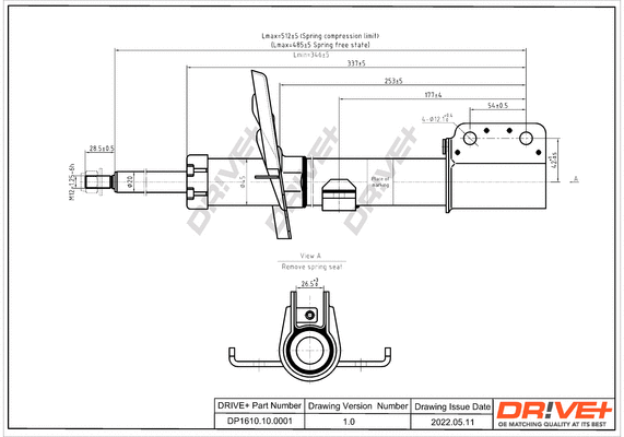 Amortisseur Dr!ve+ DP1610.10.0115
