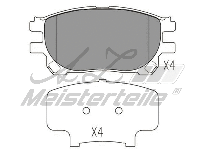 Kit de plaquettes de frein, frein à disque A.Z. Meisterteile AZMT-44-022-1675