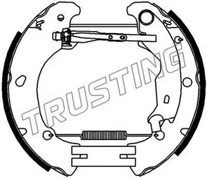 Jeu de mâchoires de frein TRUSTING 6376