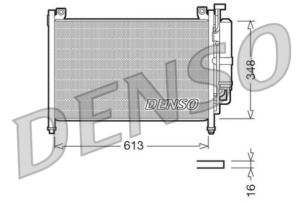 Condenseur, climatisation DENSO DCN44002