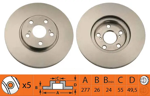 Disque de frein SB BR21135T
