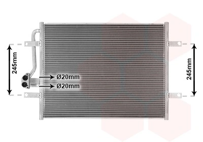 Condenseur, climatisation VAN WEZEL 58015702