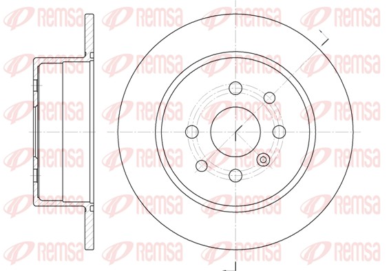 Disque de frein REMSA 6454.00