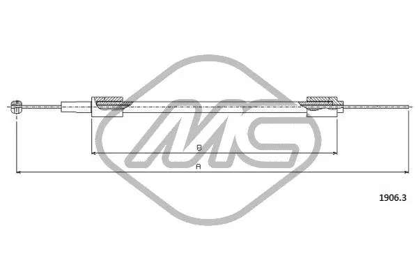 Tirette de capot moteur Metalcaucho 81594