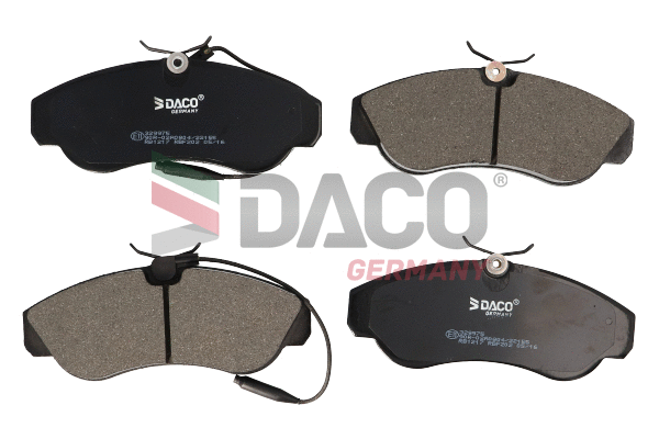 Kit de plaquettes de frein, frein à disque DACO Germany 329975