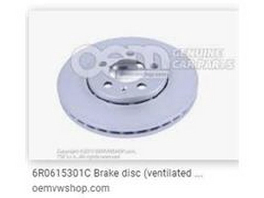 Disque de frein ZPY 6R0615301C