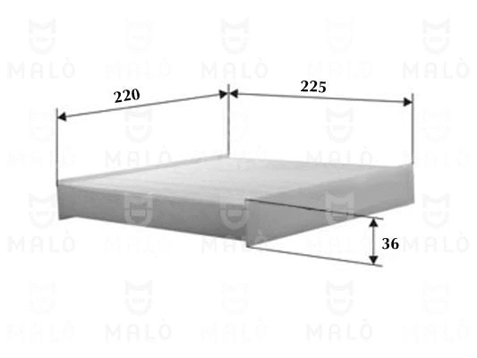 Filtre, air de l'habitacle AKRON-MALÒ 1530811