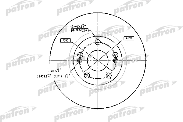 Disque de frein PATRON PBD4109