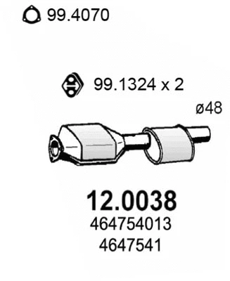 Catalyseur ASSO 12.0038