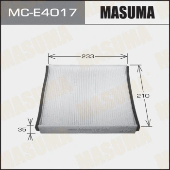 Filtre, air de l'habitacle MASUMA MC-E4017