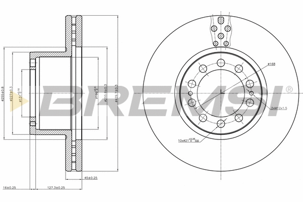 Disque de frein BREMSI CD5323V