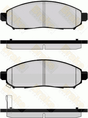 Kit de plaquettes de frein, frein à disque Brake ENGINEERING PA1713