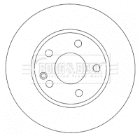 Disque de frein BORG & BECK BBD4484
