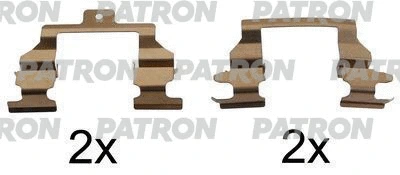Kit d'accessoires, plaquette de frein à disque PATRON PSRK1085