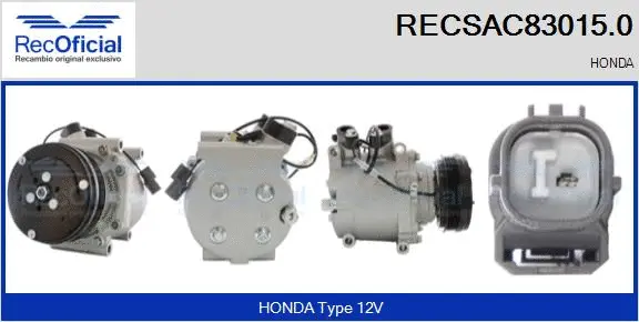 Compresseur, climatisation RECOFICIAL RECSAC83015.0