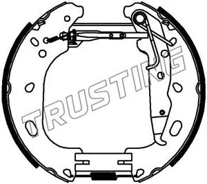 Jeu de mâchoires de frein TRUSTING 6432