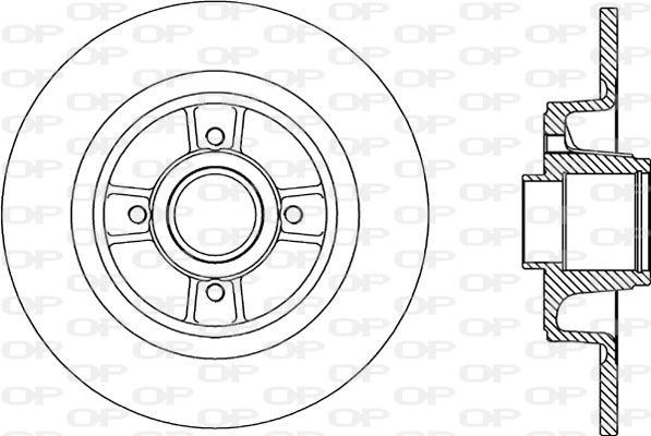 Disque de frein OPEN PARTS BDA2166.10