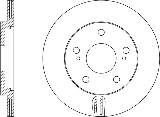 Disque de frein FIT FR0678V