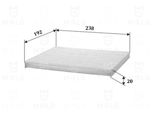 Filtre, air de l'habitacle AKRON-MALÒ 1532141
