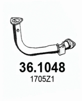 Tuyau d'échappement ASSO 36.1048