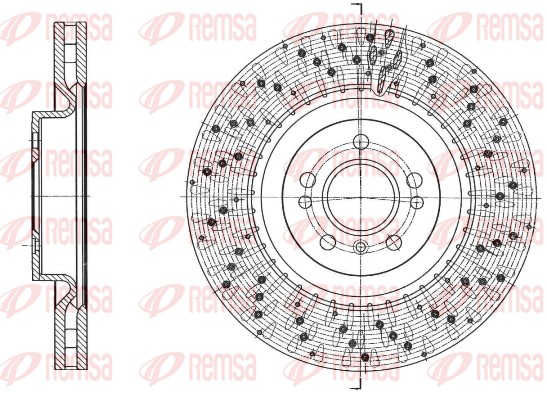 Disque de frein REMSA 61750.10