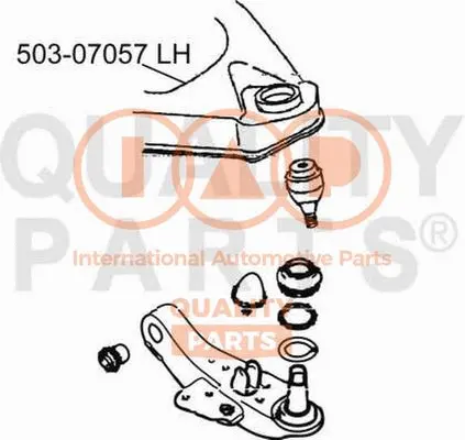 Bras de liaison, suspension de roue IAP QUALITY PARTS 503-07057