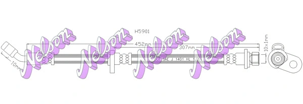 Flexible de frein KAWE H5901