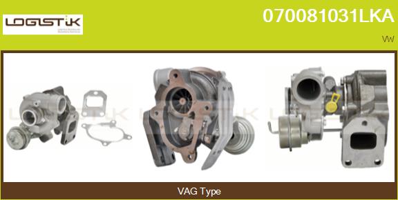 Turbocompresseur, suralimentation LGK 070081031LKA