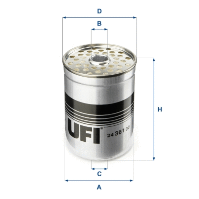 Filtre à carburant UFI 24.361.00