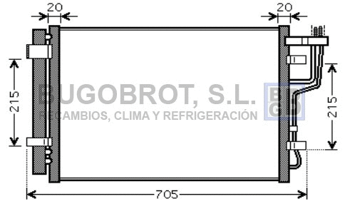 Condenseur, climatisation BUGOBROT 62-HY5183