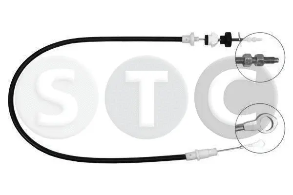 Tirette à câble, commande d'embrayage STC T483594
