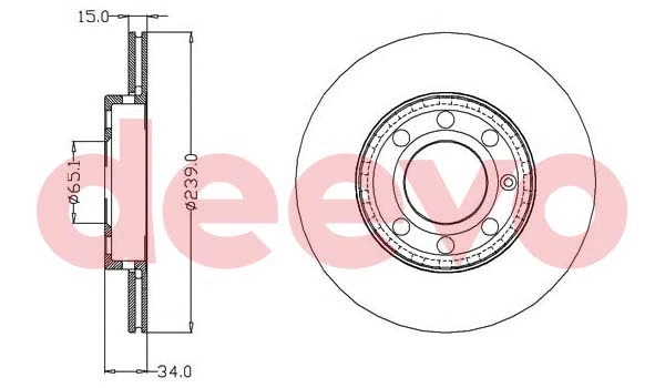 Disque de frein DEEVO BD13780