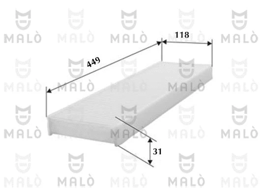 Filtre, air de l'habitacle AKRON-MALÒ 1531471